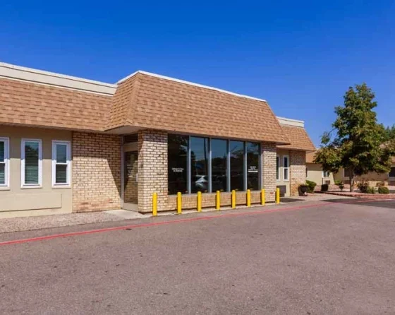 Picture of the front of the facility